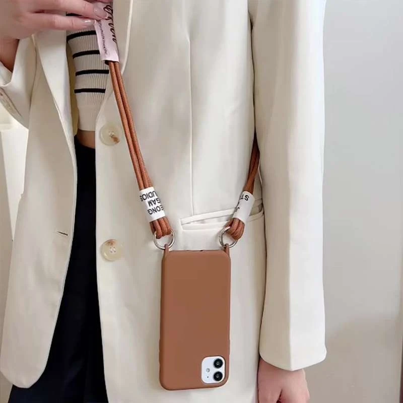 Чохол TPU two straps California на Apple iPhone 12 – Коричневий. Фото 4 з 8