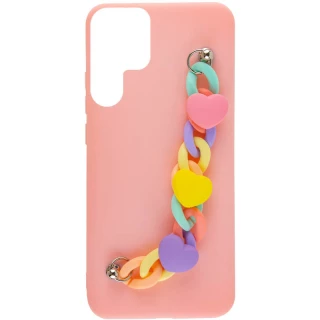 Чехол Heart с цепочкой для Samsung Galaxy S22 Ultra фото 1 из 1