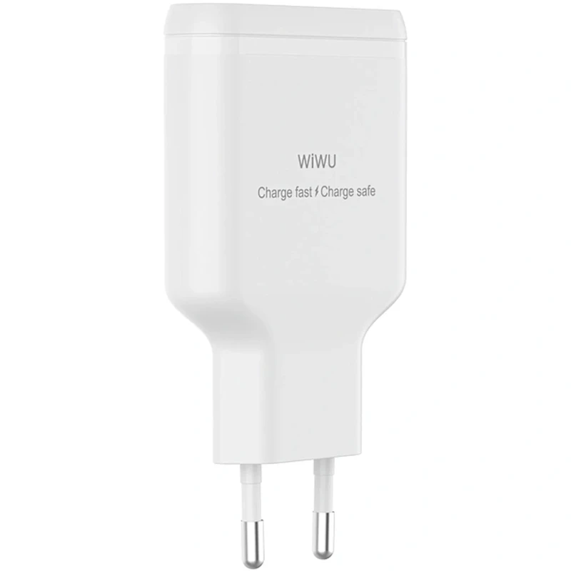 МЗП WIWU G035 Essen PD65W GaN (2USB-C) – White. Фото 5 з 6