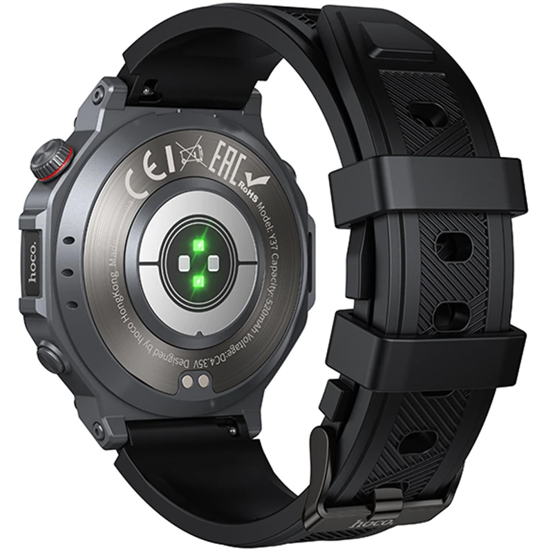 Смарт-годинник Hoco Smart Watch Y37 Smart sports watch (call version) – Black. Фото 7 з 7