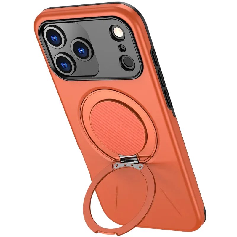 TPU+PC чохол Kalebol Magnetic Case для Apple iPhone 18 Pro Max (6.9") – Orange. Фото 3 з 3