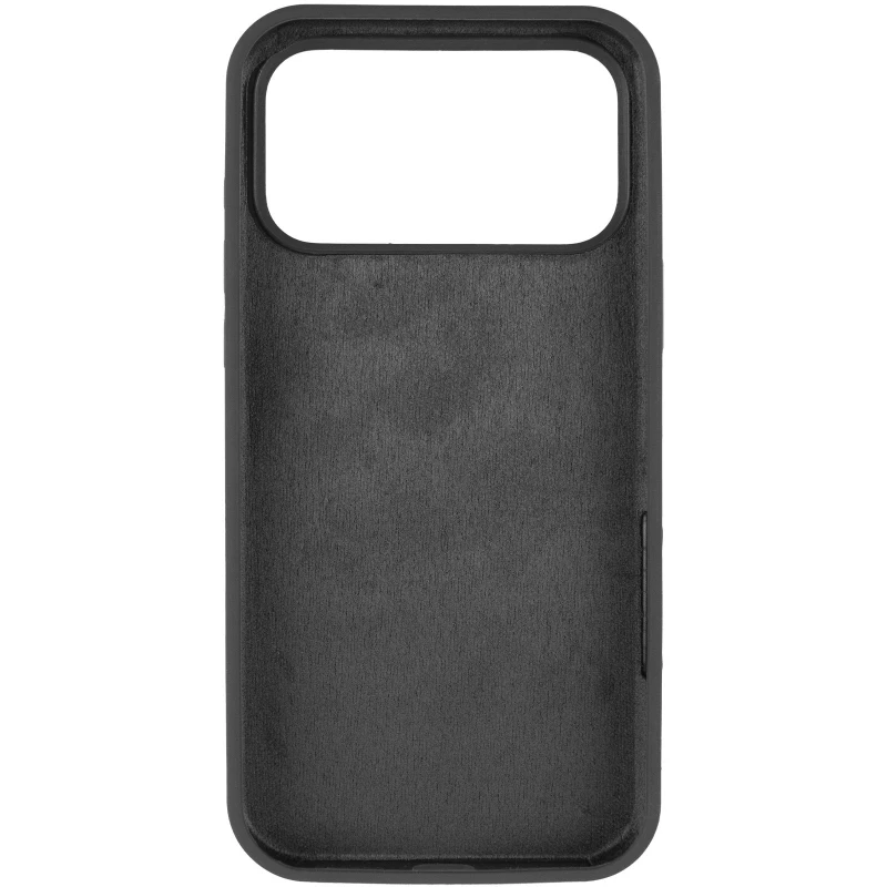Чохол Silicone Case з закритим низом на Apple iPhone 17 Pro (6.3") – Чорний / Black. Фото 4 з 6