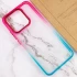 Силіконовий чохол фреш на Xiaomi Redmi A3 – Бірюзовий / Рожевий. Фото 5 з 9