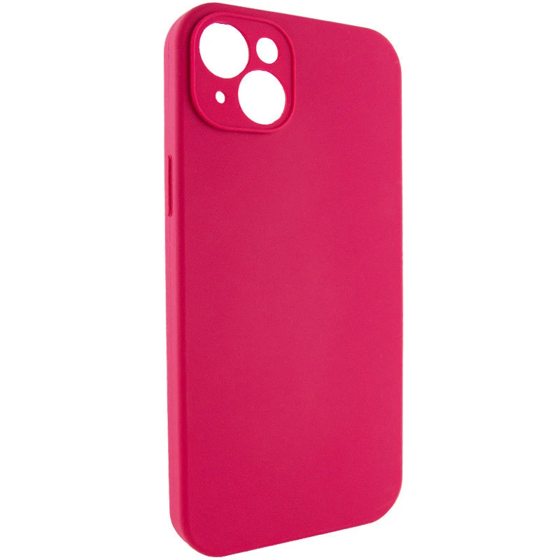 Чохол з захистом камери Silicone Case для Apple iPhone 15 (6.1") – Червоний / Rose Red. Фото 2 з 6