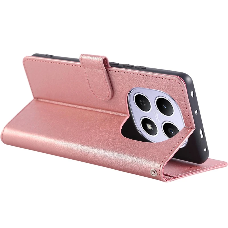 Шкіряний чохол-книжка Essential Case для Xiaomi Redmi Note 15 4G/5G (EU) – Rose Gold. Фото 6 з 7