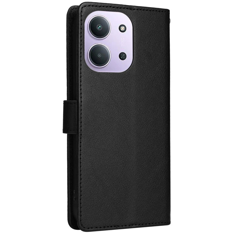 Шкіряний чохол-книжка Essential Case для Xiaomi Redmi 15C (EU) – Black. Фото 2 з 7