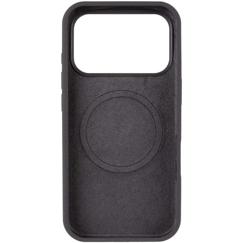 Чохол з закритим низом Silicone Case на Apple iPhone 17 Pro Max (6.9") – Сірий / Dark Gray. Фото 6 з 8