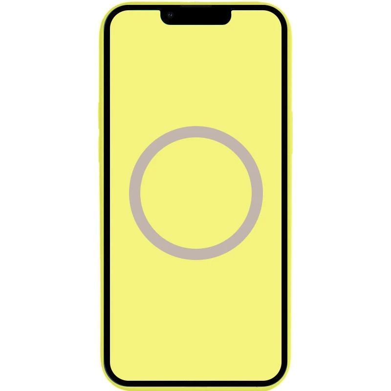 Чехол Silicone case (AAA) with Magsafe and Animation для Apple iPhone 13 Pro Max (6.7") – Желтый / Lemon Zest. Фото 2 из 3