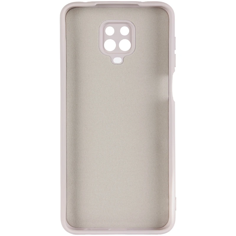 Цветной силиконовый чехол GETMAN с закрытой камерой на Xiaomi Redmi Note 9s / Note 9 Pro / Note 9 Pro Max – Серый / Lavender. Фото 4 из 6