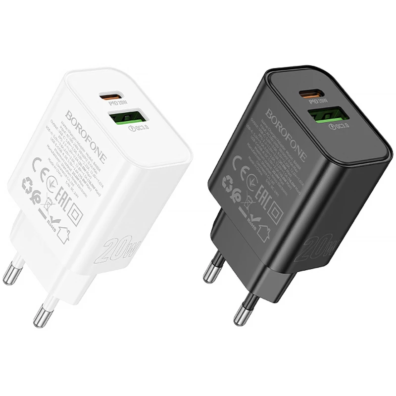 МЗП Borofone BA88A Navy PD20W+QC3.0 (1USB-A/1C) фото 2 з 2