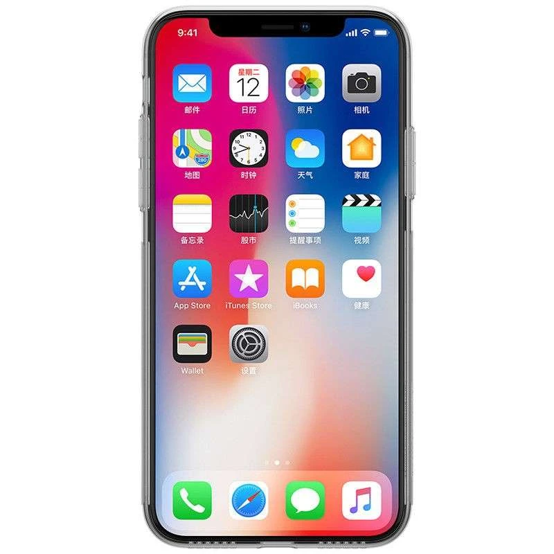 Ультратонкий силіконовий чохол Nillkin на Apple iPhone X (5.8") фото 8 з 8