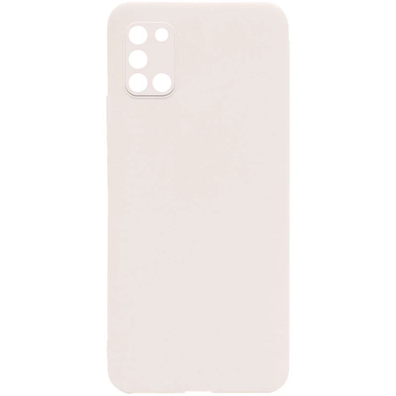 Кольоровий силіконовий чохол із захистом камери на Samsung Galaxy A31 – Бежевий / Antigue White. Фото 1 з 1
