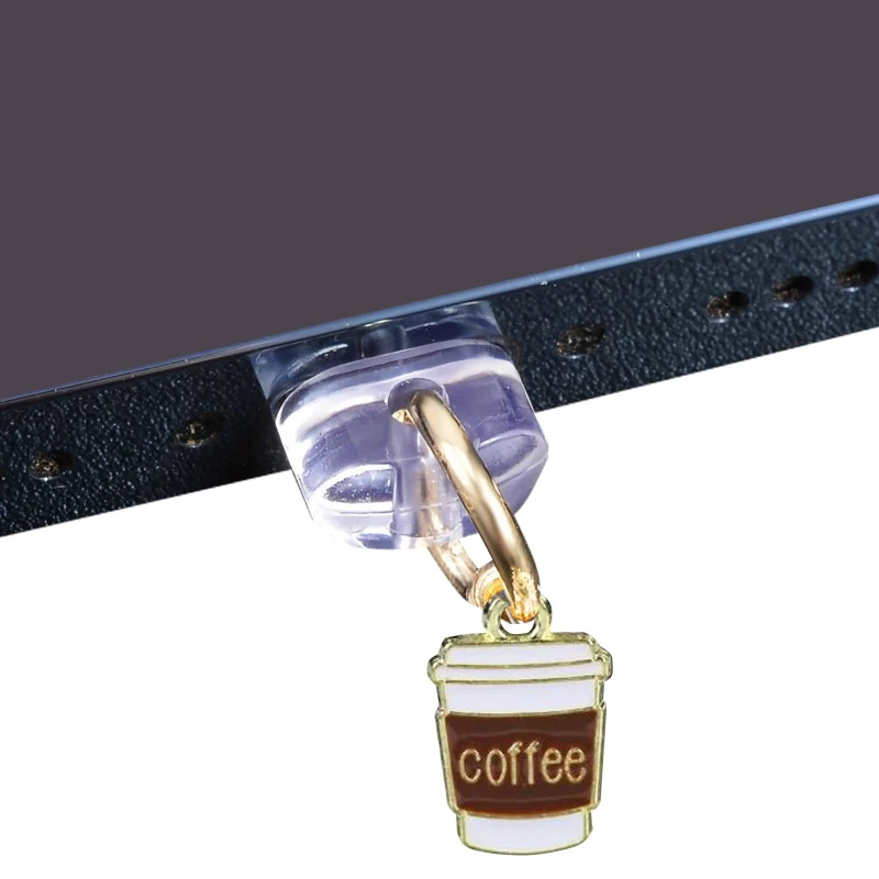 Заглушка силіконова Type-C з подвеской IP44 – Coffee. Фото 1 з 2