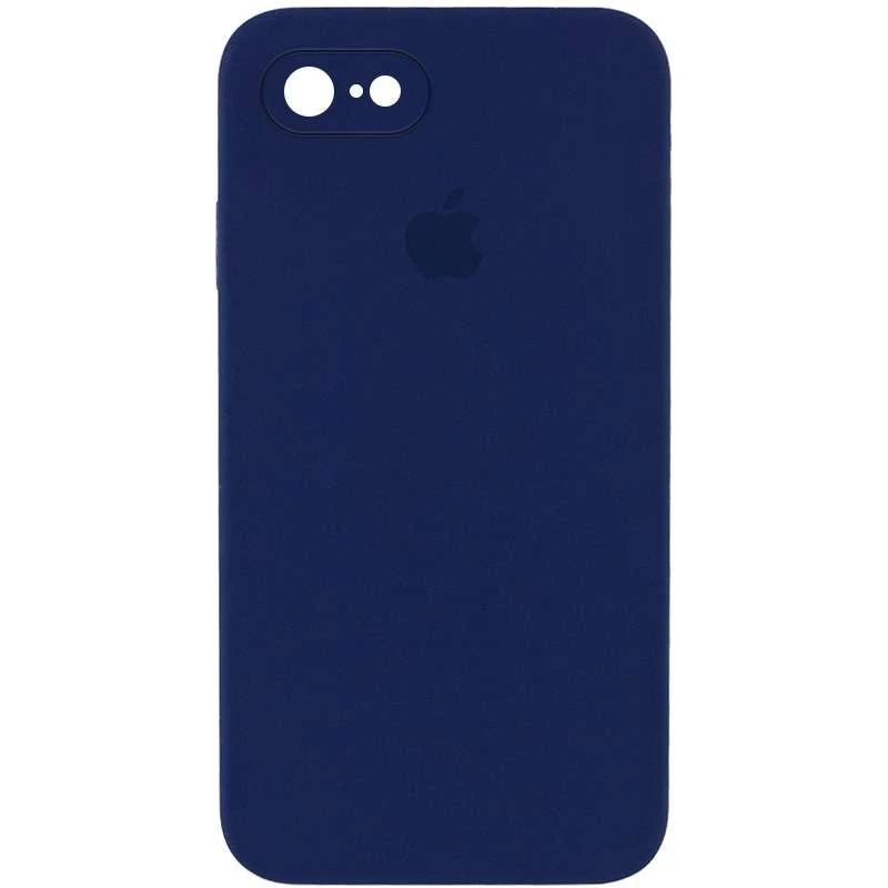 

Чехол Silicone Case Square с защитой камеры для Apple iPhone 7 / 8 (4.7") (Темно-синий / Midnight blue), Темно-синій / midnight blue