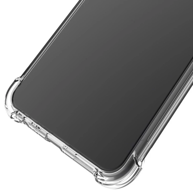 Ультратонкий силіконовий чохол GETMAN з критими бортами та камерою для Samsung Galaxy A12 – Безбарвний (прозорий). Фото 6 з 6