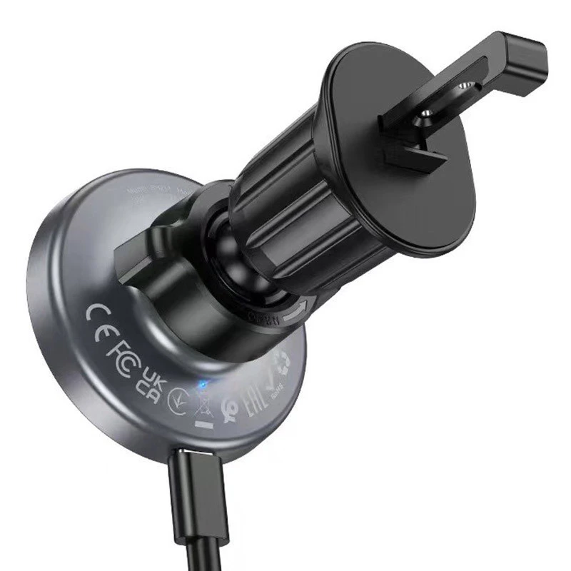 Автотримач з БЗП Borofone BH211 Riley (air outlet) – Black. Фото 3 з 6