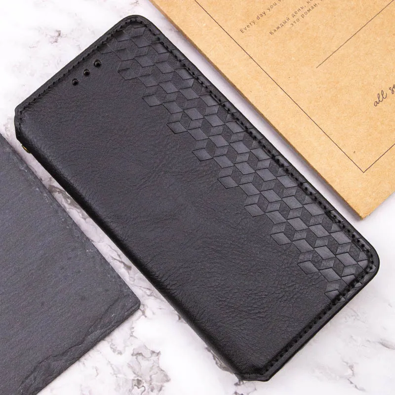 Чехол книжка GETMAN Cubic для Xiaomi 14 – Черный. Фото 7 из 8