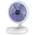 Настільний складний вентилятор Folding Fan 2in1 with Night Light – White. Фото 2 з 7