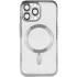 Хромовый TPU чехол с MagSafe для Apple iPhone 16 Pro Max – silver. Фото 2 из 4