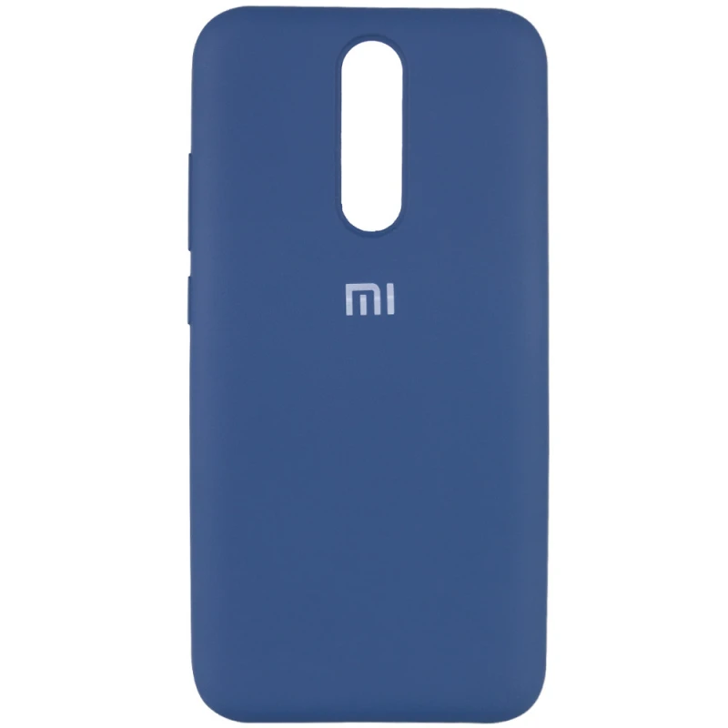 Чохол Silicone Case з закритим низом на Xiaomi Redmi 8 – Синій / Navy Blue. Фото 1 з 3