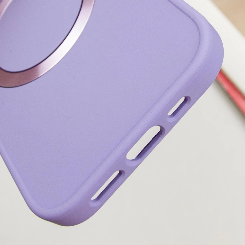 TPU чохол Bonbon з металевими кнопками та MagSafe на Apple iPhone 16 – Бузковий / Dasheen. Фото 7 з 8