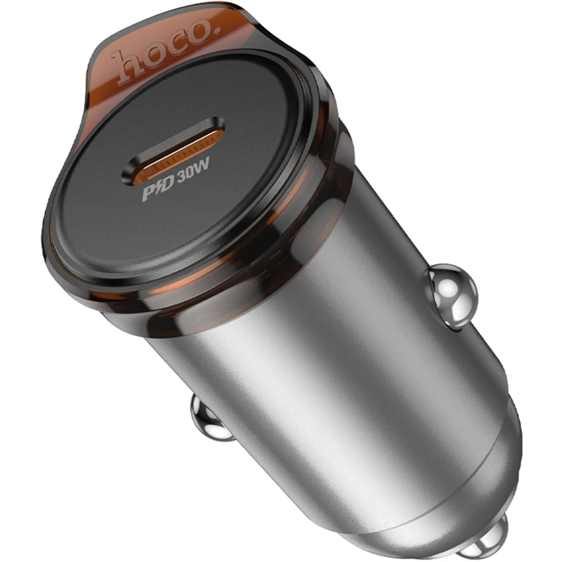 АЗП Hoco NZ16 Rigorous PD30W (1USB-C) – Metal grey. Фото 6 з 6
