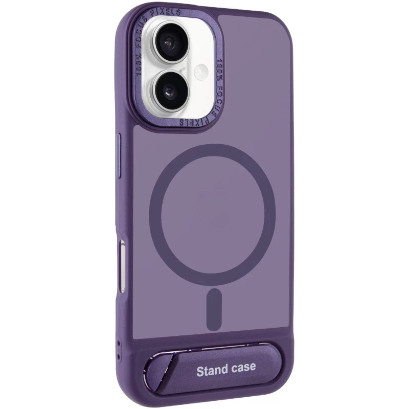 TPU+PC чохол Stand case для Apple iPhone 16 – Purple. Фото 2 з 7