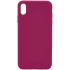 Чехол с закрытым низом Silicone Case для Apple iPhone XS (5.8") – Красный / Rose Red. Фото 1 из 1