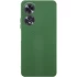 Кольоровий силіконовий чохол GETMAN із закритою камерою для Oppo A60 – Зелений / Dark green. Фото 1 з 1