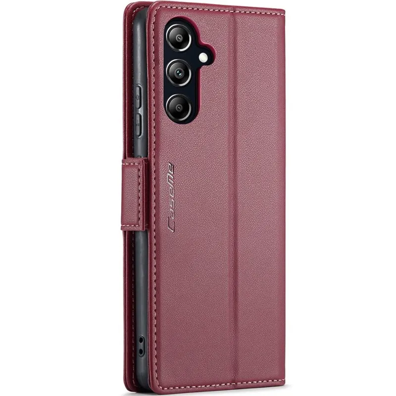 Шкіряний чохол-книжка CaseMe Nappa leather для Samsung Galaxy A57 5G – Red. Фото 2 з 6