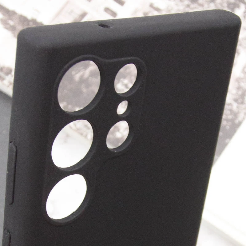 Чехол Silicone Case Lakshmi Premium з закритою камерою на Samsung Galaxy S26 Ultra – Черный / Black. Фото 6 из 7