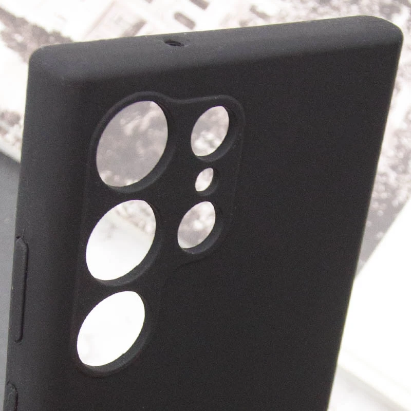 Чохол Silicone Case Lakshmi Premium з закритою камерою на Samsung Galaxy S24 Ultra – Чорний / Black. Фото 6 з 7