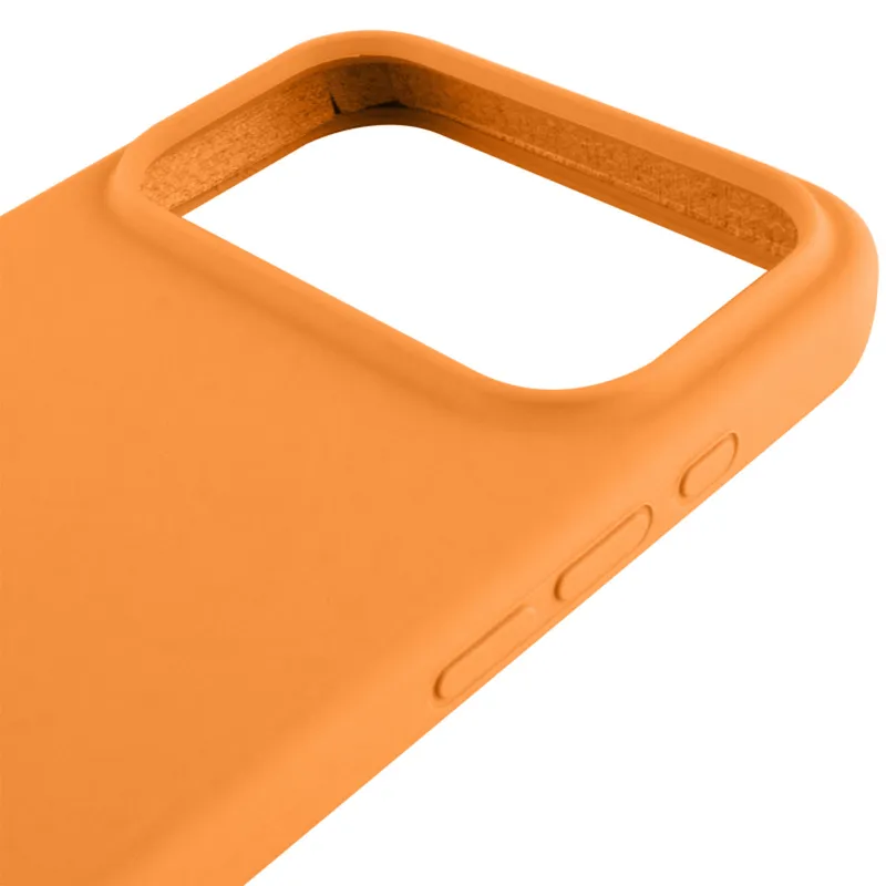 Чохол Silk (AA) NO LOGO with Magnetic Fit для Apple iPhone 17 Pro (6.3") – Помаранчевий / Orange. Фото 4 з 5