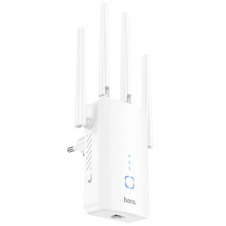 Бездротовий Wi-Fi репитер Hoco HI35 300Mbs 2.4GHz фото 1 з 1