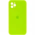 Чохол Silicone Case Square з захистом камери на Apple iPhone 11 Pro Max (6.5") – Салатовий / Neon green. Фото 1 з 3