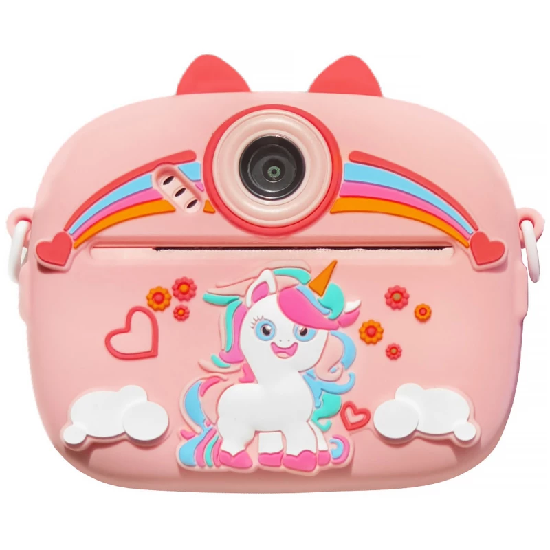 Детская фотокамера моментальной печати в чехле Unicorn – Pink. Фото 1 из 2