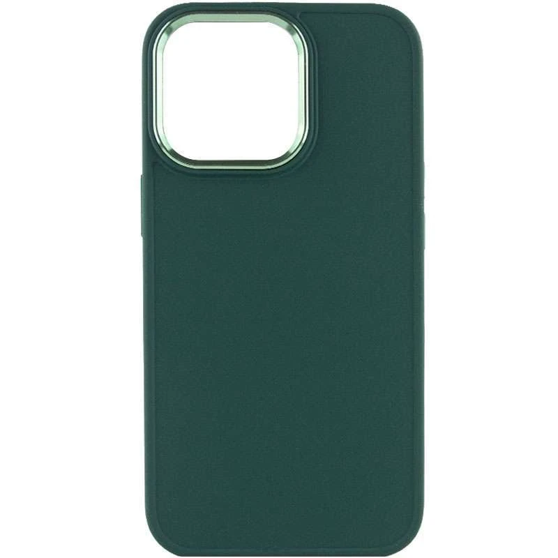 TPU чохол Bonbon з металевими кнопками на Apple iPhone 14 Pro Max (6.7") – Зелений / Pine green. Фото 2 з 5