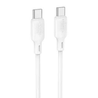 Дата кабель Borofone BX113 Lenny Type-C to Type-C 60W (1m) — White