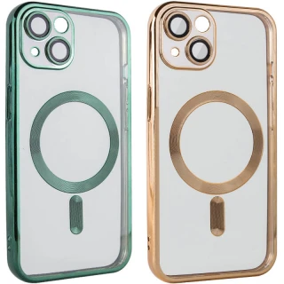 Хромовый TPU чехол с MagSafe для Apple iPhone 14 (6.1") фото 1 из 2