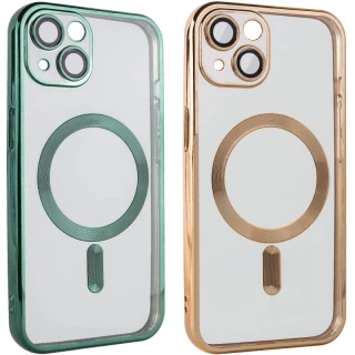 Хромовий TPU чохол з MagSafe на Apple iPhone 15 (6.1") фото 1 Хромовий TPU чохол з MagSafe на Apple iPhone 15 (6.1") фото 1 з 1