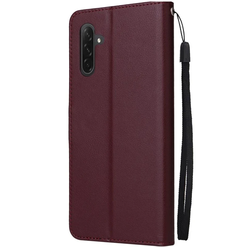 Кожаный чехол-книжка Essential Case для Xiaomi Redmi Note 15 Pro+ 5G – Wine Red. Фото 2 из 7