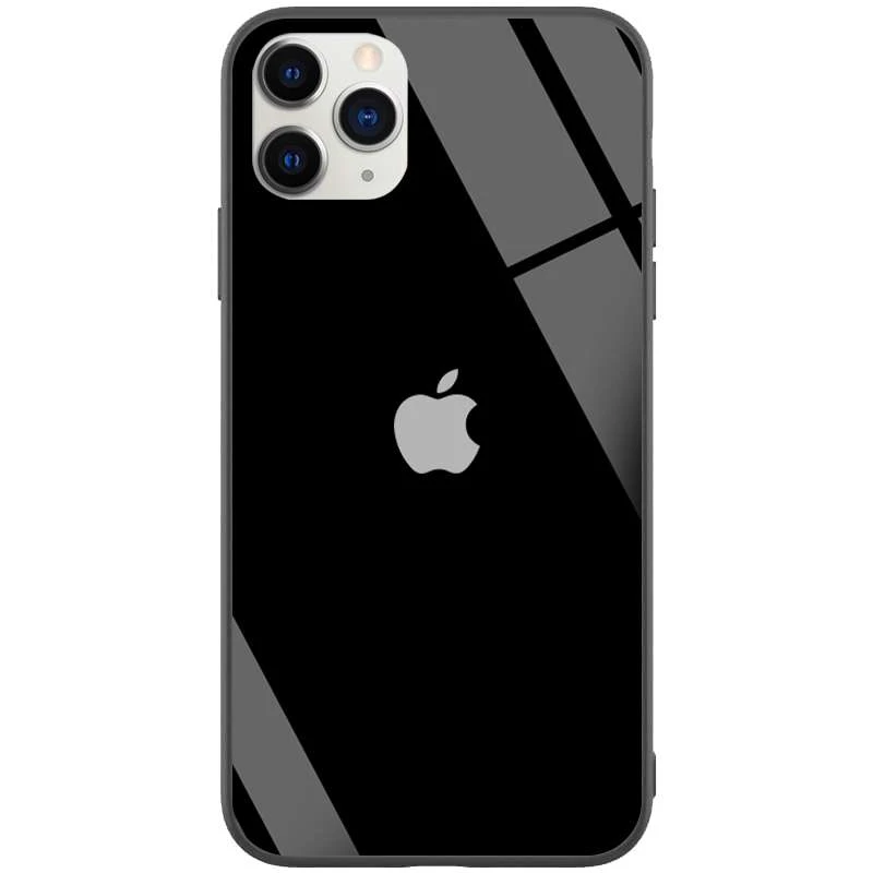 

TPU+Glass чохол GLOSSY Logo на Apple iPhone 11 Pro Max (6.5") (Чорний / Black)