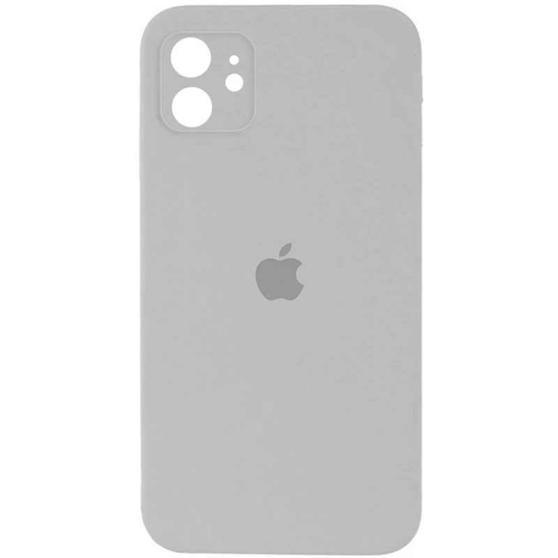 Чохол Silicone Case Square з захистом камери на Apple iPhone 11 (6.1") – Сірий / Light Grey. Фото 1 з 1