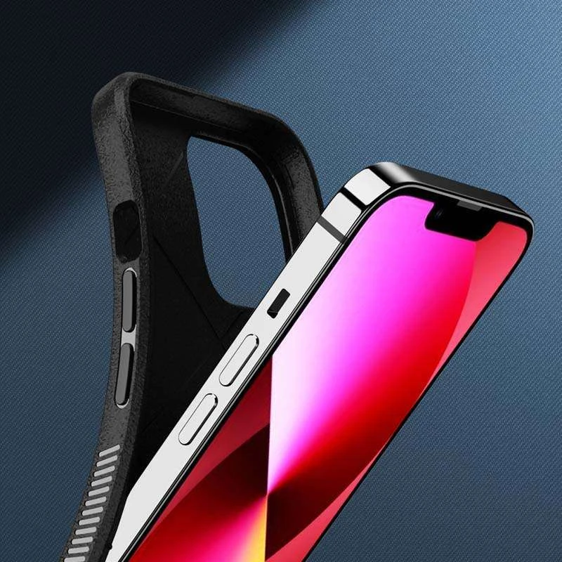 Фактурний ТПУ чохол на Apple iPhone 14 (6.1") – Чорний. Фото 2 з 6