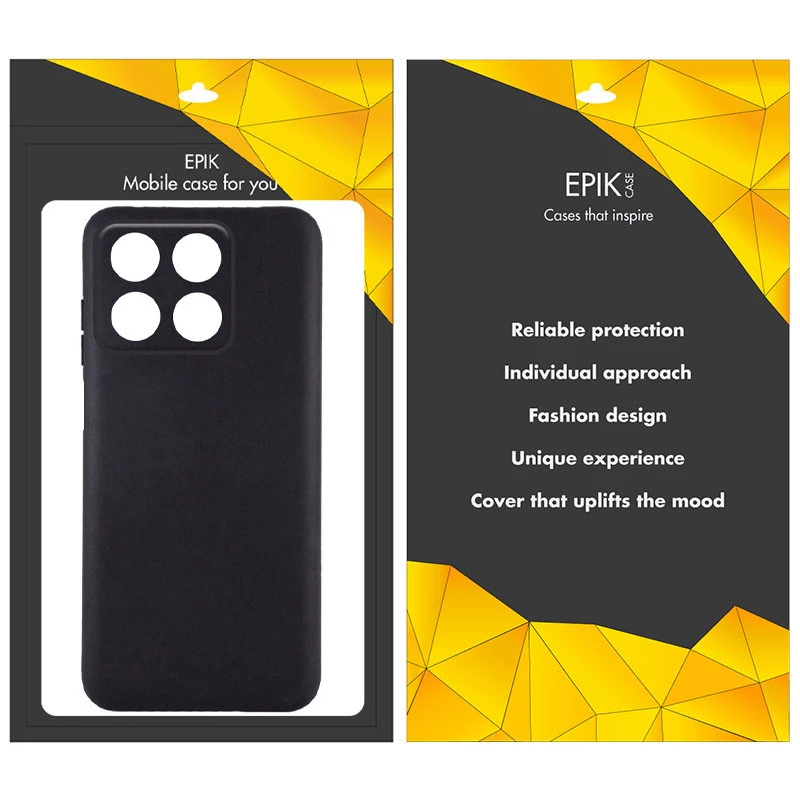 Чёрный силиконовый чехол Epik с защитой камеры для Huawei Honor X6a – Черный. Фото 2 из 2