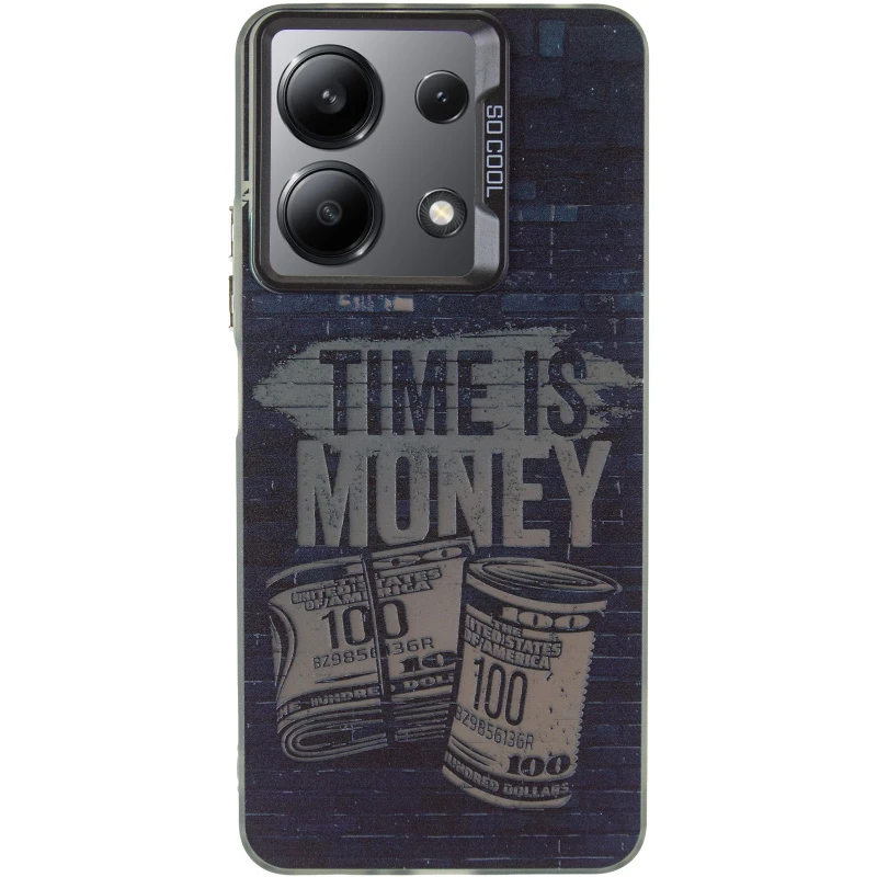 Чохол TPU+PC Street Art для Xiaomi Redmi Note 13 4G – Time Money. Фото 3 з 6