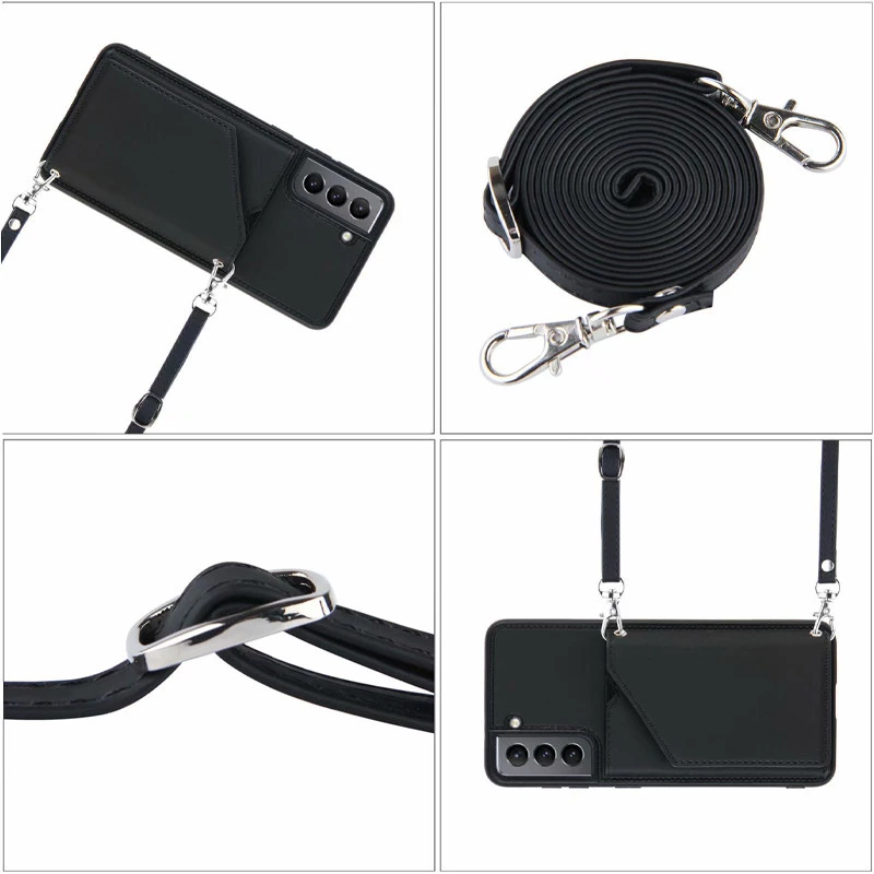 Чохол Frontalka з відсіком для карток на Samsung Galaxy S21 FE – Black. Фото 2 з 4