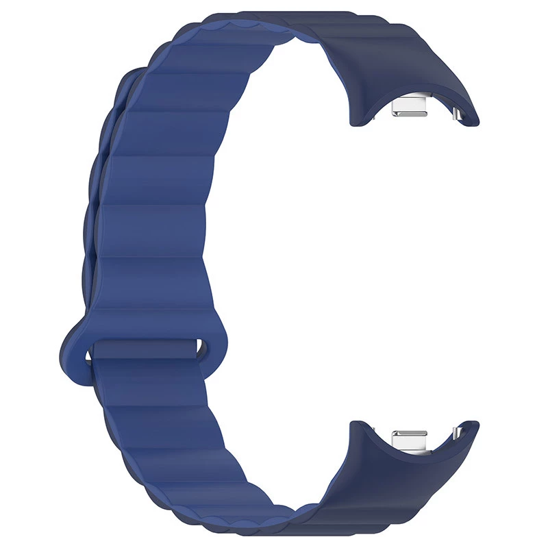 Ремінець Dual-color Magnetic для Xiaomi Mi Band 9/8 – Navy Blue / Blue. Фото 5 з 8