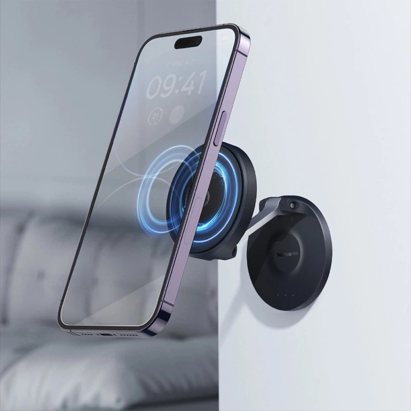 Держатель для телефона Baseus MagPro Magnetic Foldable Phone Mount (B10564101) – Cluster Black. Фото 3 из 7