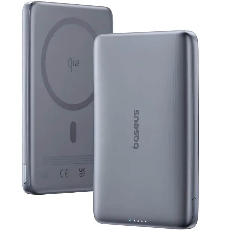Портативний ЗП Power Bank Baseus PicoGo AM41 Ultra-Slim 27W c БЗП 10000 mAh (E0027200) – Gray. Фото 2 з 3